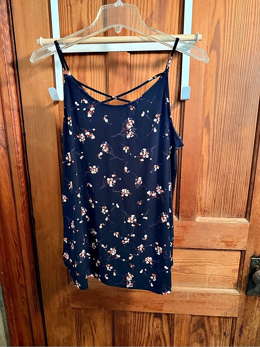 Floral Mini Dress in Blue & Pink Like New
